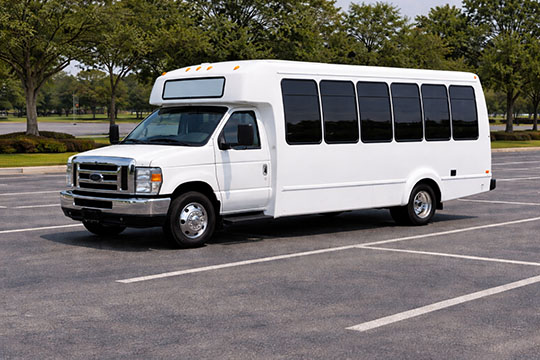 20-passenger minibus available for charter in Cupertino, CA