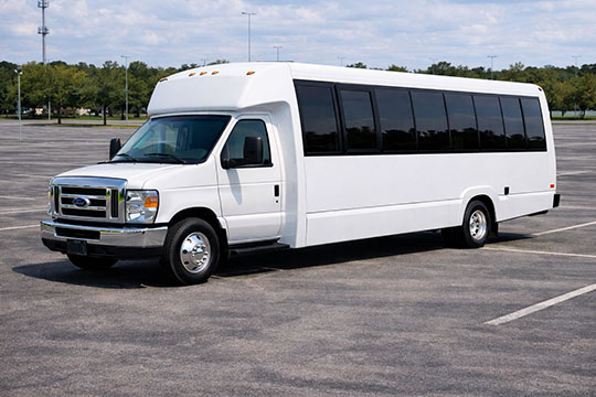 25-passenger minibus available for charter in Cupertino, CA